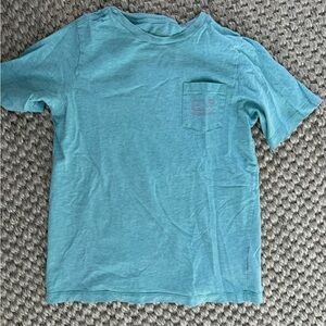 Vineyard Vines Girls' Garment-Dyed Vintage Whale Short-Sleeve Pocket Tee 8-10 yr